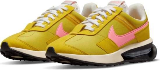 Nike Pre Day LX Sneakers Dark Citron Pink Yellow Dames