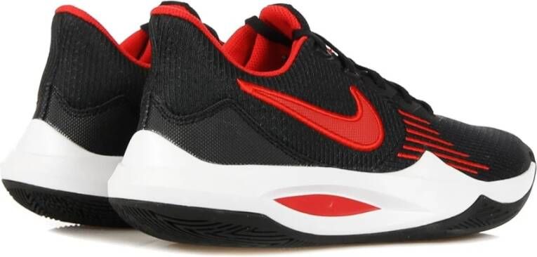 Nike Precision V Lage Sneaker Zwart Rood Wit Black Heren