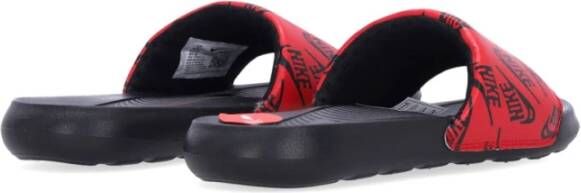 Nike Print Slide Heren Slippers Rood Zwart Red Heren