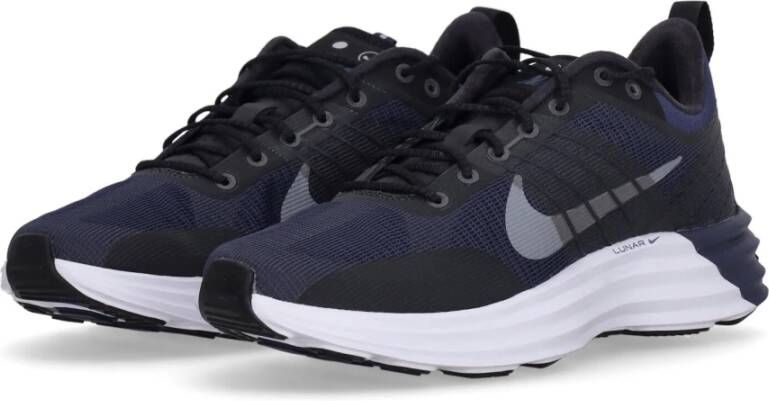 Nike Reflecterende Lage Top Sneakers Zwart Wit Black Heren