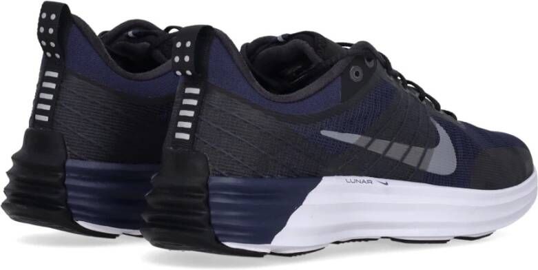 Nike Reflecterende Lage Top Sneakers Zwart Wit Black Heren