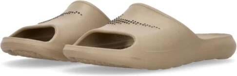 Nike Schuim Slide Slippers Khaki Zwart Beige Heren