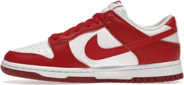 Nike "Witte Gym Red Dunk Low Sneakers" Meerkleurig Dames