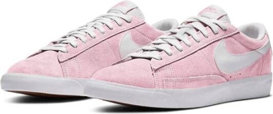 Nike Leren Low-Top Sneakers Roze Heren