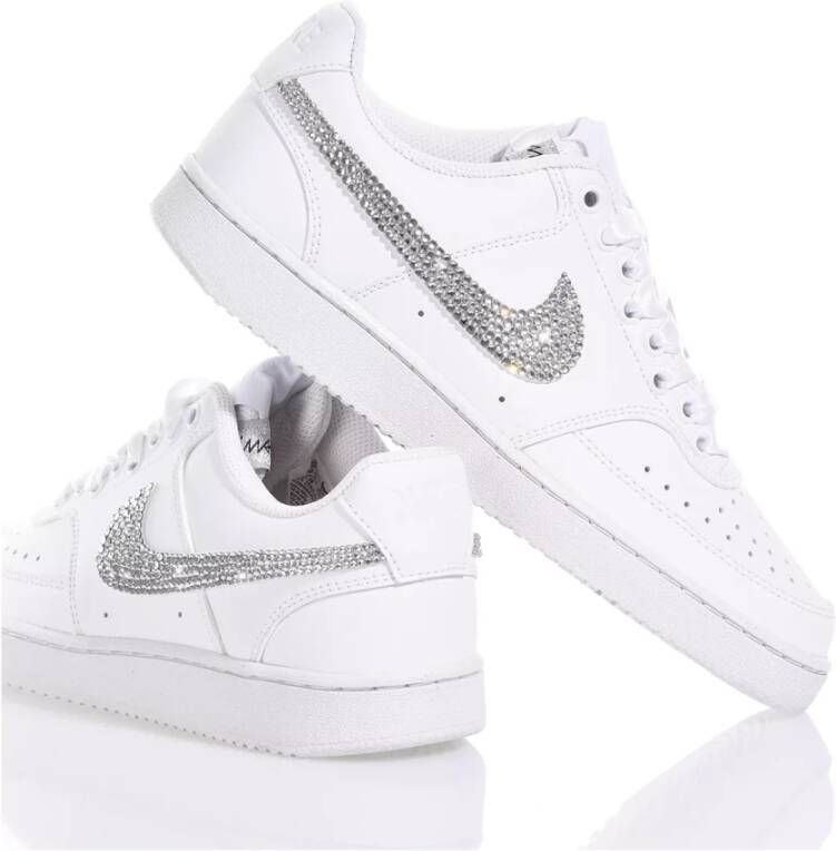 Nike Handgemaakte Zilver Witte Sneakers White Heren