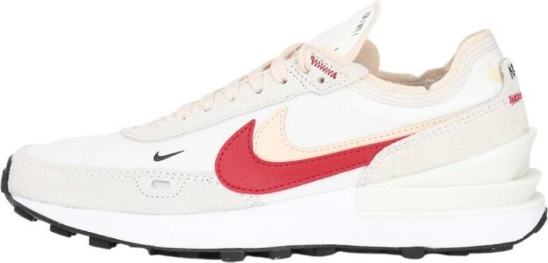 Nike Beige Sport Sneakers voor Dames Wit Dames