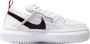 Nike Hoge Court Vision Dames Sneaker Wit Koraal Zwart White Dames - Thumbnail 6