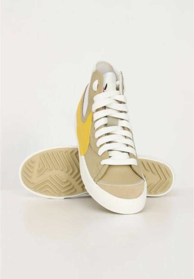 Nike Beige High-Top Sneakers voor Heren Wit Heren