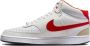 Nike Witte en Rode Court Vision Mid Sneakers White Heren - Thumbnail 2