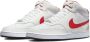 Nike Witte en Rode Court Vision Mid Sneakers White Heren - Thumbnail 3