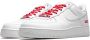 Nike Supreme Air Force 1 Low Witte Sneakers Wit Heren - Thumbnail 4