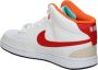 Nike Witte en Rode Court Vision Mid Sneakers White Heren - Thumbnail 6