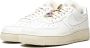 Nike Klassieke witte lage sneakers met gouden juwelen Wit Unisex - Thumbnail 2