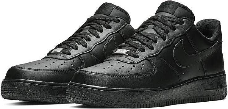 Nike Triple Black Air Force 1 Sneakers Zwart Unisex