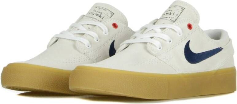 Nike Stijlvolle Herenskateschoen in Wit Marineblauw White Heren