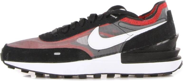 Nike Suede Mesh Low Sneaker Red Multicolor Heren