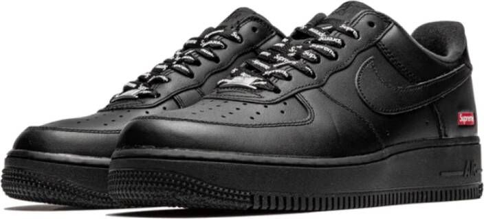 Nike Supreme Black Air Force 1 Low Black Heren