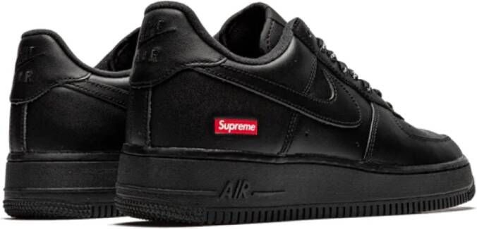 Nike Supreme Black Air Force 1 Low Black Heren