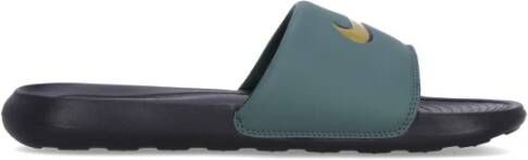 Nike Swoosh Heren Slippers Zwart Groen Green Heren