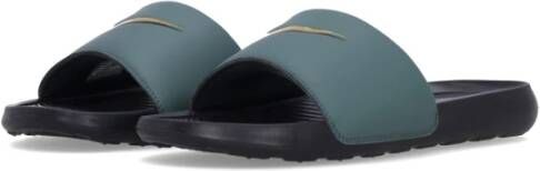 Nike Swoosh Heren Slippers Zwart Groen Green Heren