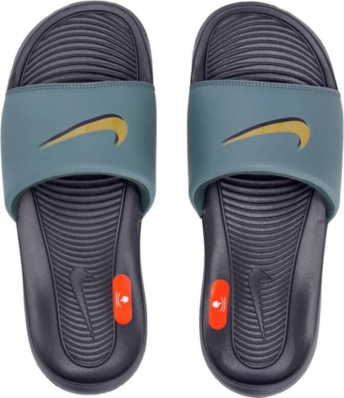 Nike Swoosh Heren Slippers Zwart Groen Green Heren