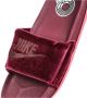 Nike Velours Band Slippers Donkerroze Pink Dames - Thumbnail 12