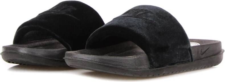 Nike Velvet Band Rubber Slippers Black Dames