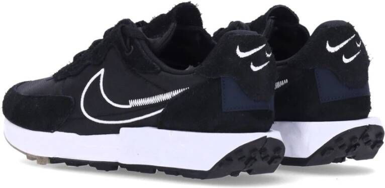 Nike Wafel Lage Sneaker Zwart Wit Black Heren