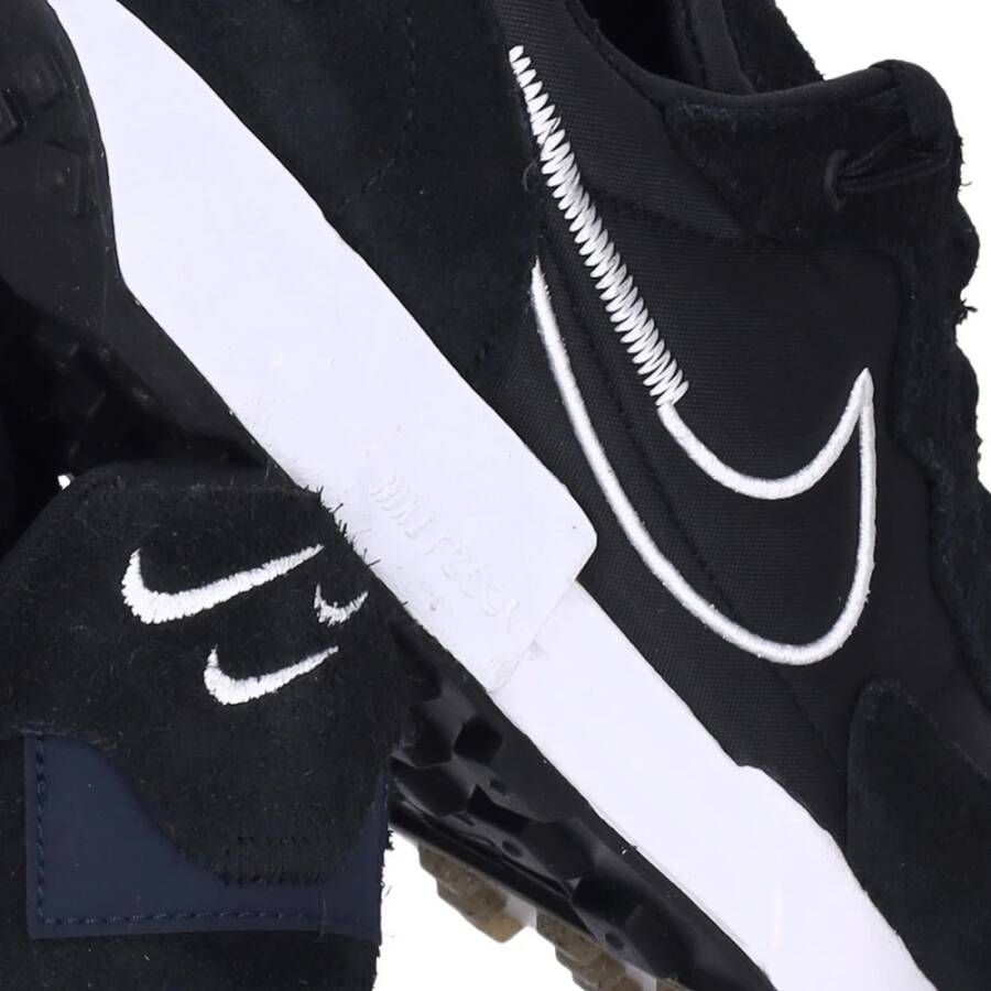 Nike Wafel Lage Sneaker Zwart Wit Black Heren