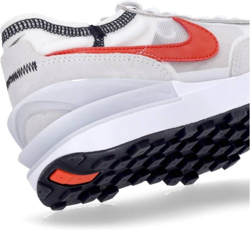 Nike Waffle One Lage Sneaker Wit Rood Multicolor Heren