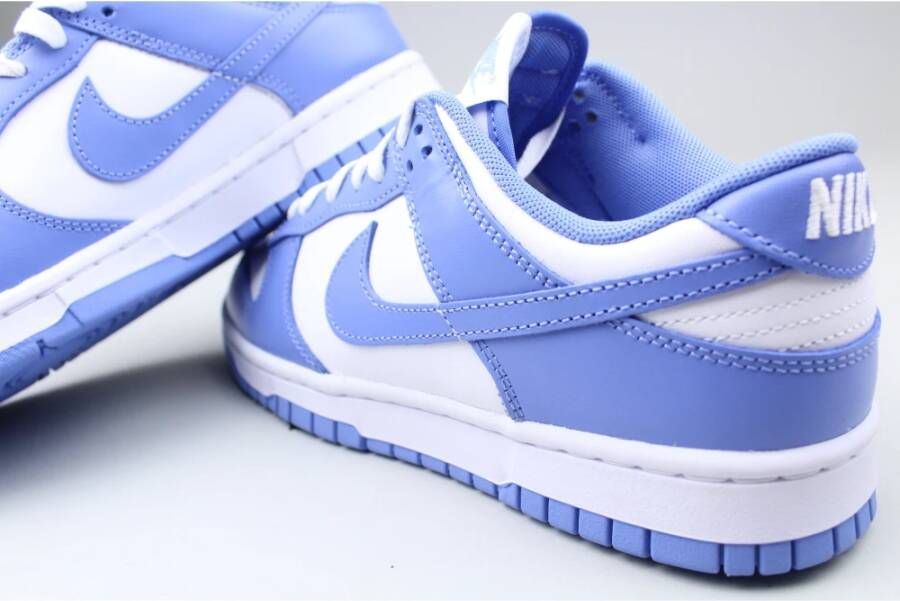 Nike Witte Blauwe Dunk Low Sneakers Blue Heren