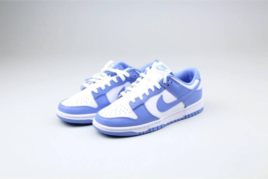 Nike Witte Blauwe Dunk Low Sneakers Blue Heren