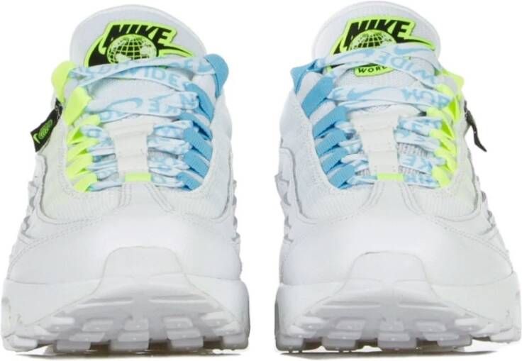 Nike Witte lage schoen met blauwe furie White Dames