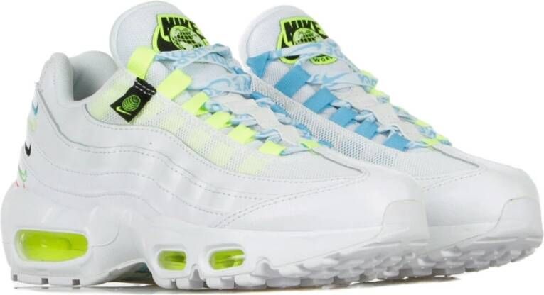 Nike Witte lage schoen met blauwe furie White Dames