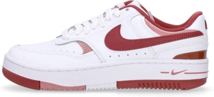 Nike Witte lage schoen met oranje accenten White Dames