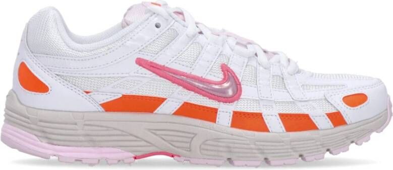 Nike Witte lage schoen met roze accenten White Dames