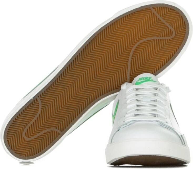 Nike Witte Leren Lage Sneakers White Heren