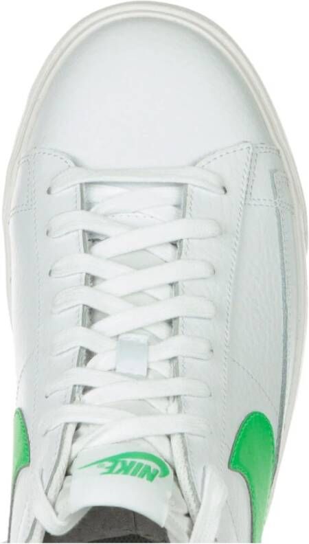 Nike Witte Leren Lage Sneakers White Heren