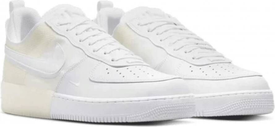 Nike Witte Leren Sneaker met Transparante Achterkant White Dames