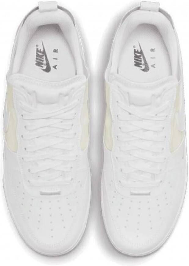 Nike Witte Leren Sneaker met Transparante Achterkant White Dames