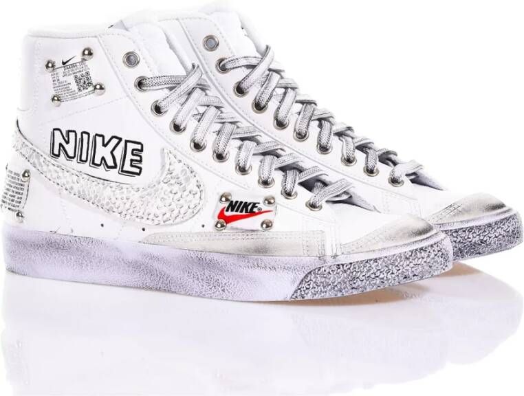 Nike Witte Sneakers Aangepaste Stijl White Heren