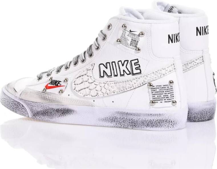 Nike Witte Sneakers Aangepaste Stijl White Heren