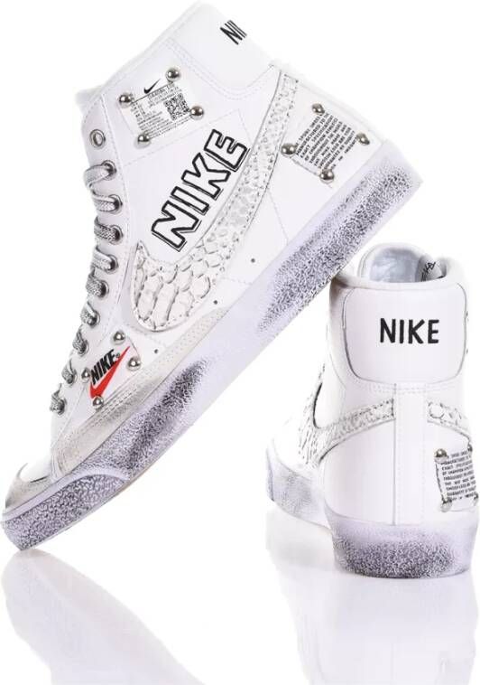 Nike Witte Sneakers Aangepaste Stijl White Heren