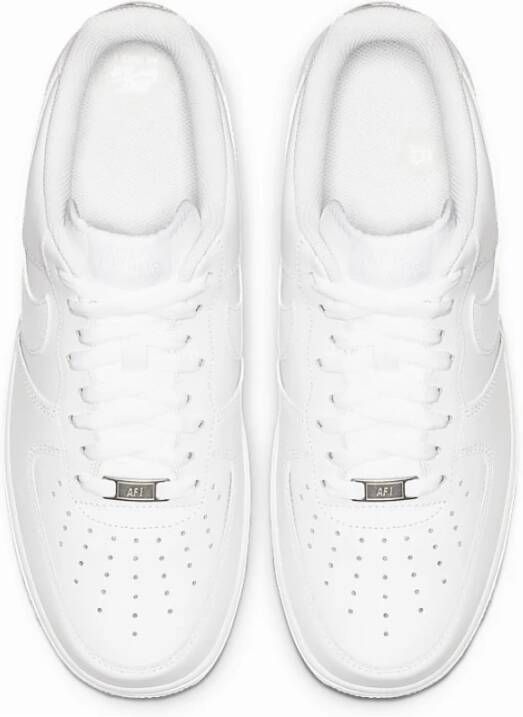 Nike Witte Sneakers Schuimzool Rubberen Buitenzool White Heren