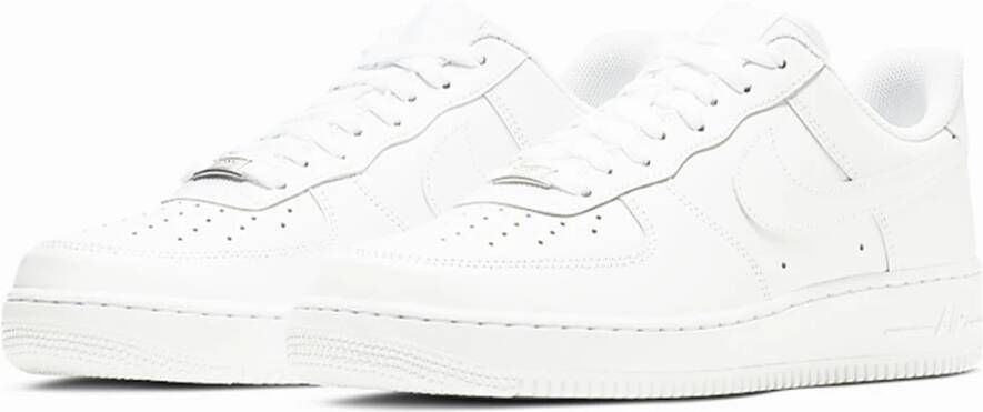 Nike Witte Sneakers Schuimzool Rubberen Buitenzool White Heren