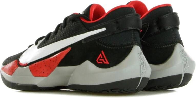 Nike Zoom Freak 2 Basketbalschoenen Zwart Wit Rood Black Heren