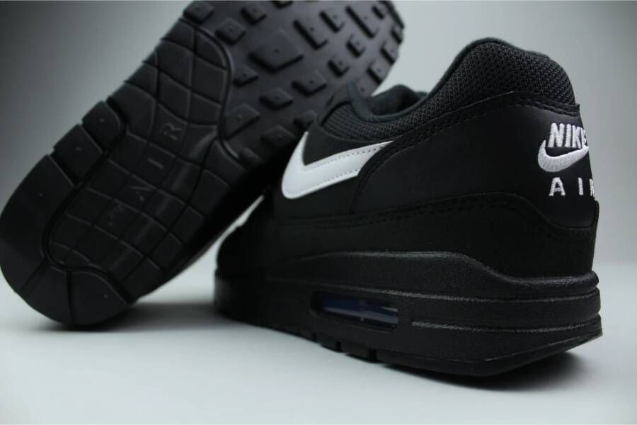 Nike Zwart & Wit Air Max 1 Sneakers Black Heren