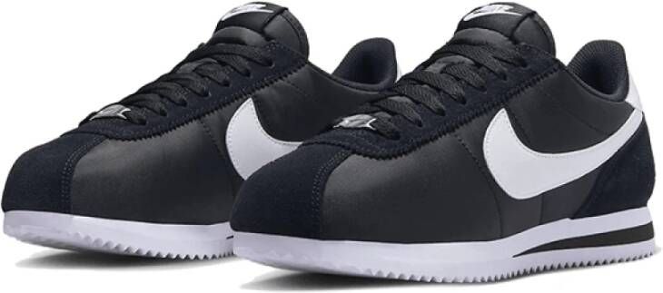 Nike Zwart Wit Nylon Sneakers Black Heren