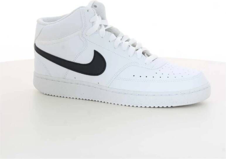 Nike Zwarte Court Vision Mid Sneakers White Heren