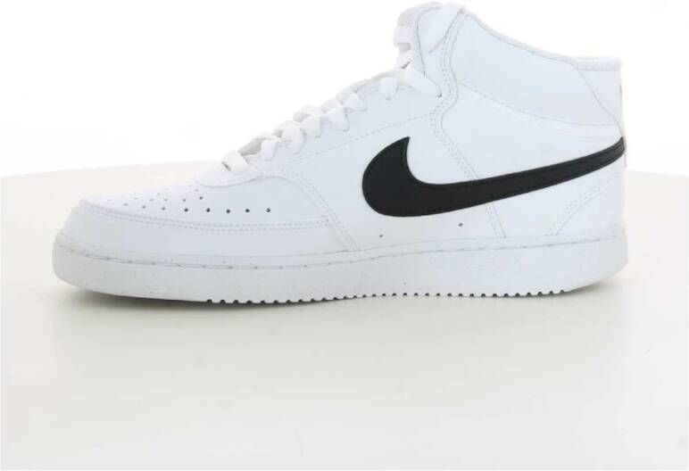 Nike Zwarte Court Vision Mid Sneakers White Heren